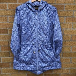 Northern Reflections periwinkle Blue Patterned light Jacket women’s Medium -M-